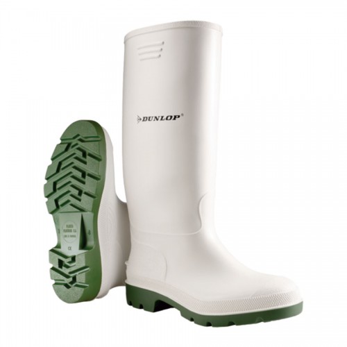 Botim Dunlop Branco/Verde (Ref. BDLT0380BV) - Equipamento de Proteção Individual JCR