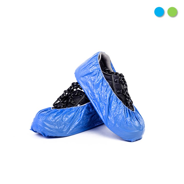 Cobre sapatos descartáveis em PE liso | 100 unidades (Ref. BLUD006100) - Equipamento de Proteção Individual JCR