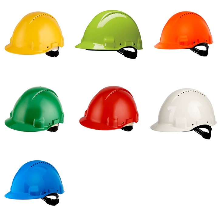 Capacete 3M G3000 | Arnês fivela e banda de suor em pele (Ref. C3MG3000FL) - Vista 4 Equipamento JCR