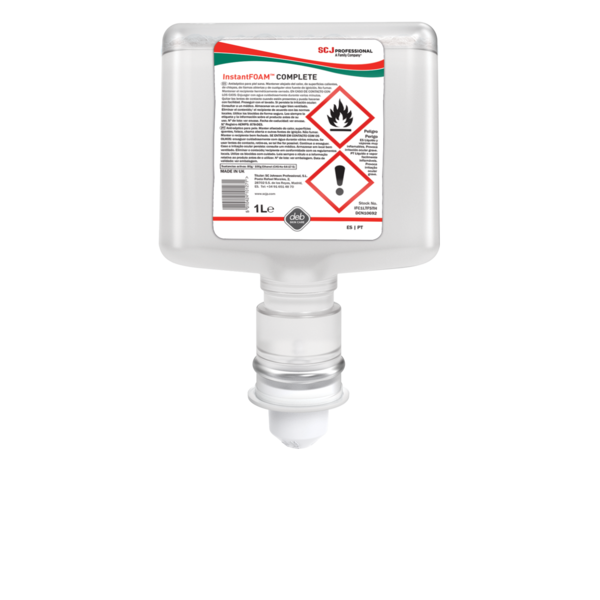 InstantFOAM Complete 1L p/doseador automático (Ref. HSJIFC1LTF) - Equipamento de Proteção Individual JCR