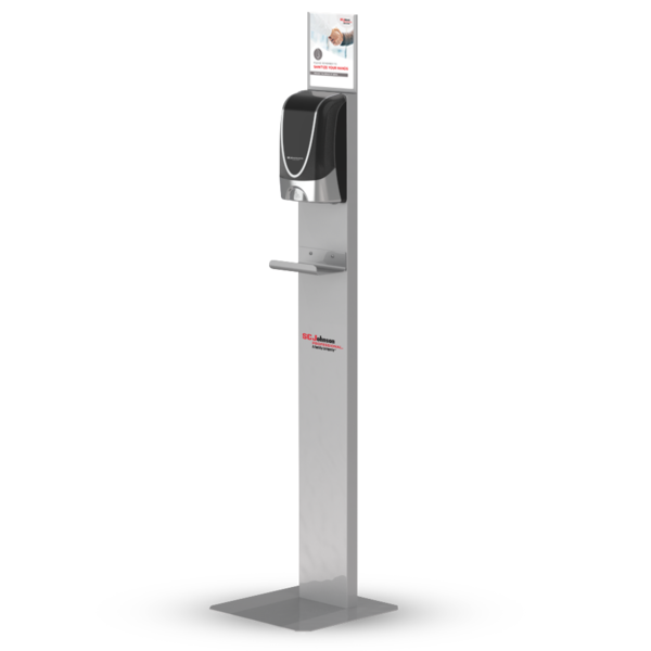 Stand para Doseadores Automáticos (Ref. HSJINFOFLD) - Equipamento de Proteção Individual JCR