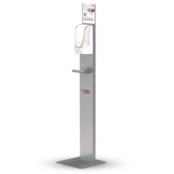 Stand para Doseadores Automáticos (Ref. HSJINFOFLD) - Vista 2 Equipamento JCR