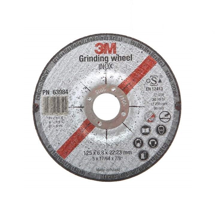 Discos de Desbaste 3M 63984 125x22mm (Ref. K3M063984) - Equipamento de Proteção Individual JCR