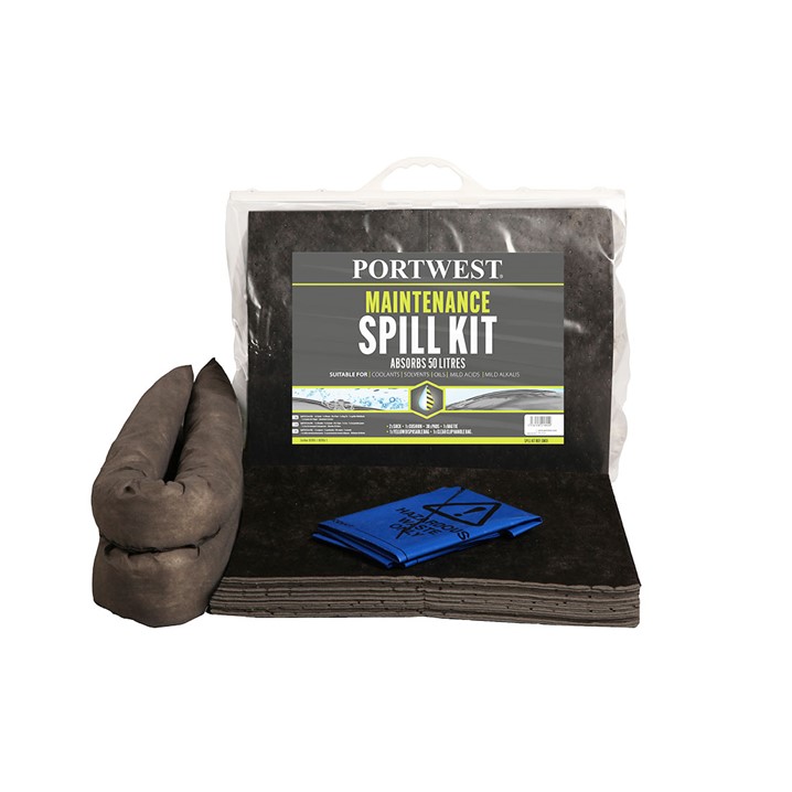 Kit Absorvente Portwest 20 litros SM30 (Ref. KAPW00SM30) - Equipamento de Proteção Individual JCR
