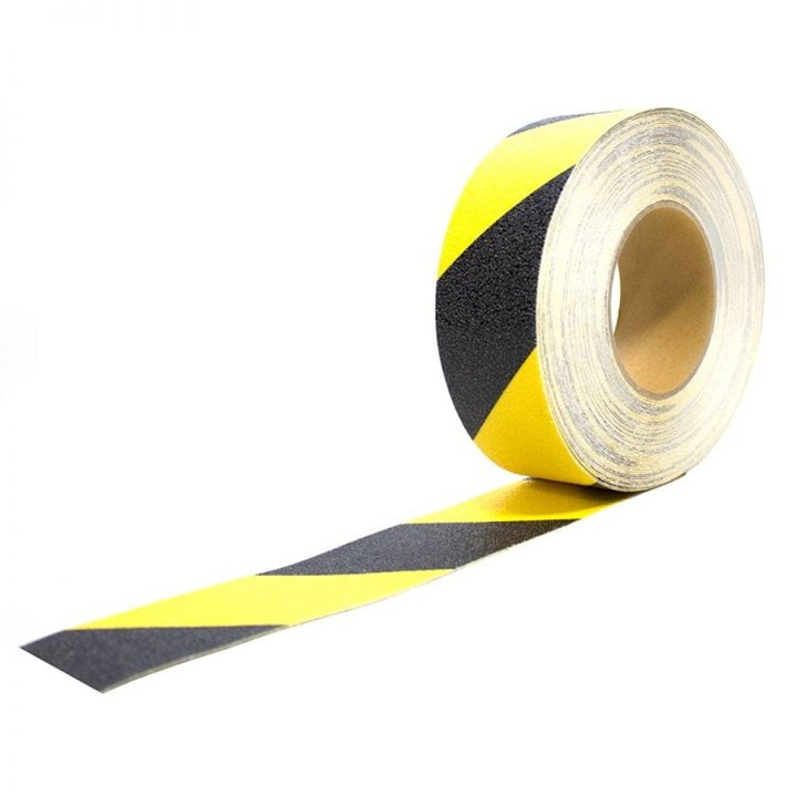 Fita anti-deslizamento Coba Gripfoot 50mmX18,3m | Preto/Amar (Ref. KBCOG10702) - Equipamento de Proteção Individual JCR