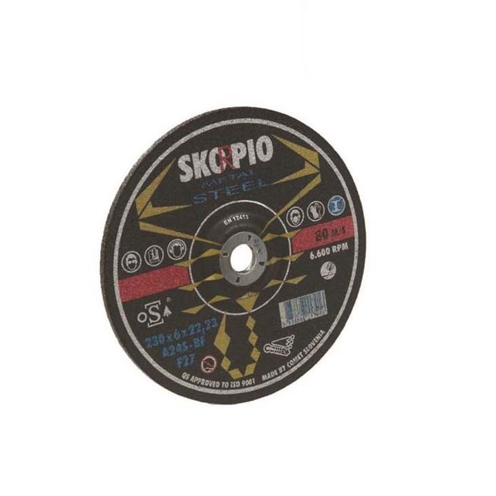 Disco Rebarbar Aço Skorpio 125x6x22 (Ref. KTA0A24S4-125) - Equipamento de Proteção Individual JCR