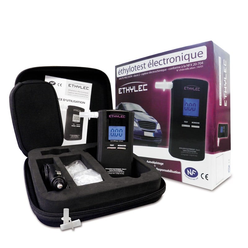 Alcoolimetro semi-profissional Ethylec plus (Ref. KXETETHYLP) - Vista 2 Equipamento JCR