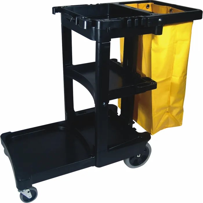 Carrinho de limpeza com saco de vinil C818 (Ref. KXFA00C818) - Equipamento de Proteção Individual JCR