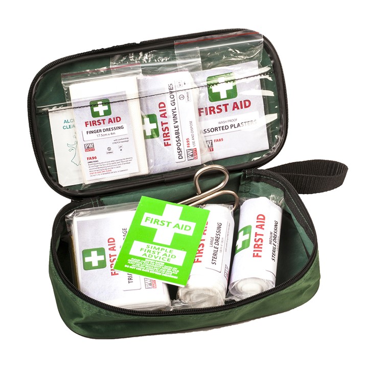 Kit de primeros auxilios Portwest FA21 | p/ vehículos (Ref. KXPW00FA21) - Equipamento de Proteção Individual JCR