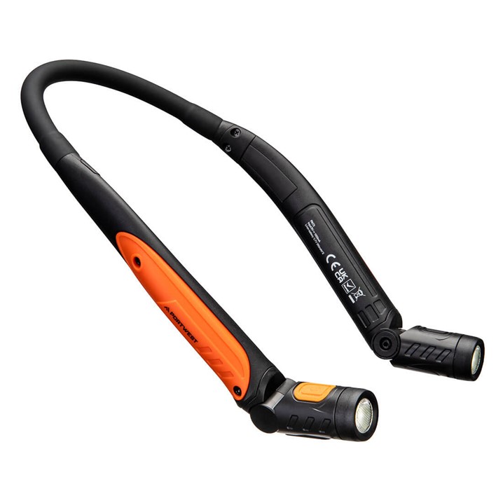 Laterna de pescoço Portwest PA73 | recarregável USB (Ref. KXPW00PA73) - Equipamento de Proteção Individual JCR
