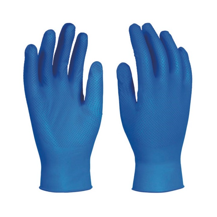 Luvas 3L descartável em nitrilo UNIGRIP BL (Ref. L3L0BL2570) - Equipamento de Proteção Individual JCR