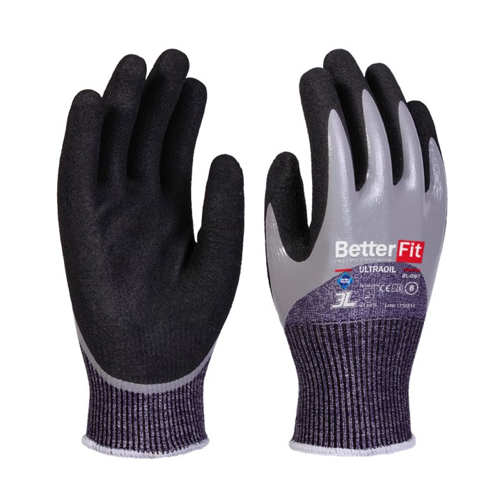 Luvas 3L Better Fit Ultraoil (Ref. L3LM0BL007) - Equipamento de Proteção Individual JCR
