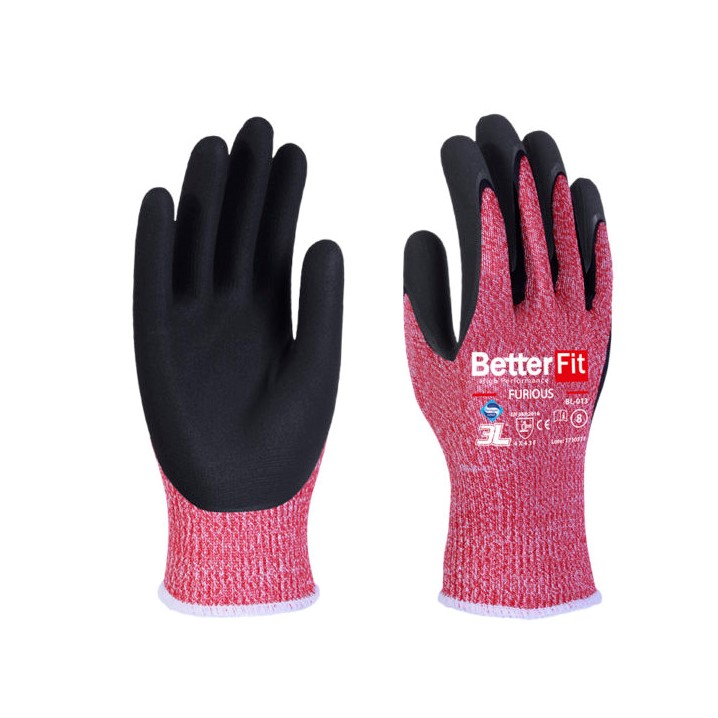 Luva 3L betterfit Furious (Ref. L3LM0BL013) - Equipamento de Proteção Individual JCR