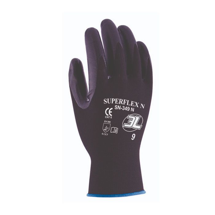 Guantes 3L Superflex N (Ref. L3LMSN349N) - Vista 2 Equipamento JCR
