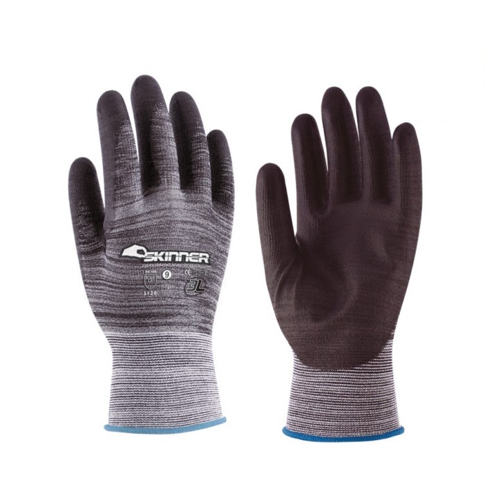 Luvas 3L SKINNER em nylon/licra c/revestimento PU nº7 (Ref. L3LSWX015-07) - Equipamento de Proteção Individual JCR