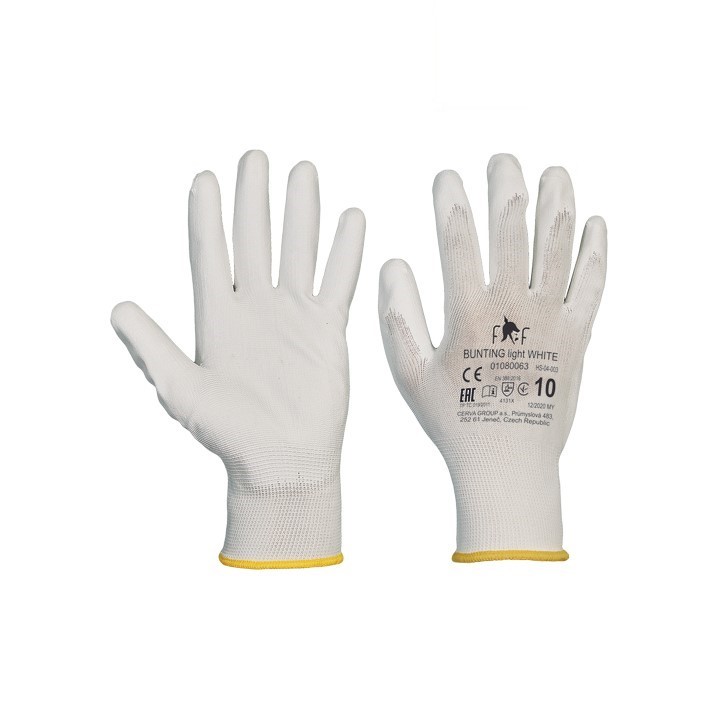 Luvas Cerva HS-04-003 nylon c/PU (Ref. LCEHS04003) - Equipamento de Proteção Individual JCR