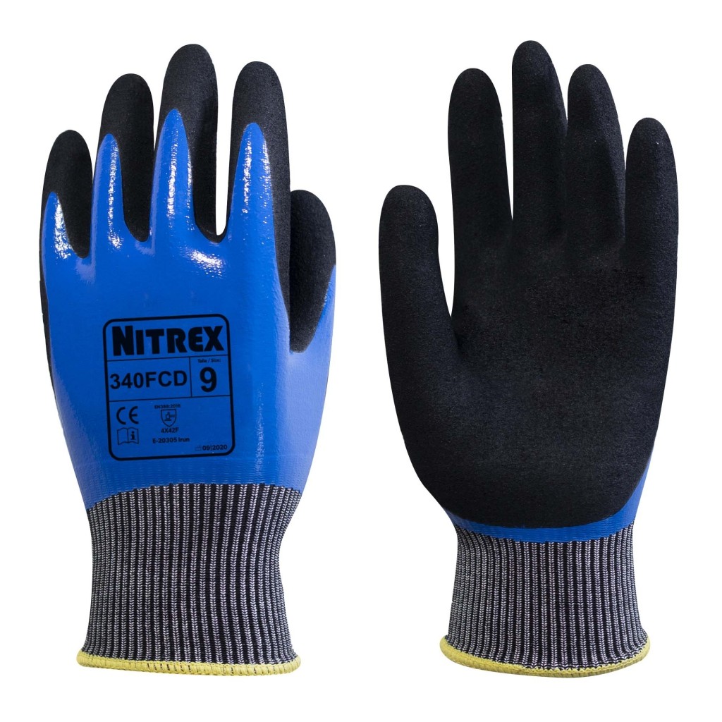 Luvas Nitrex 340FCD (Ref. LNIM340FCD) - Equipamento de Proteção Individual JCR