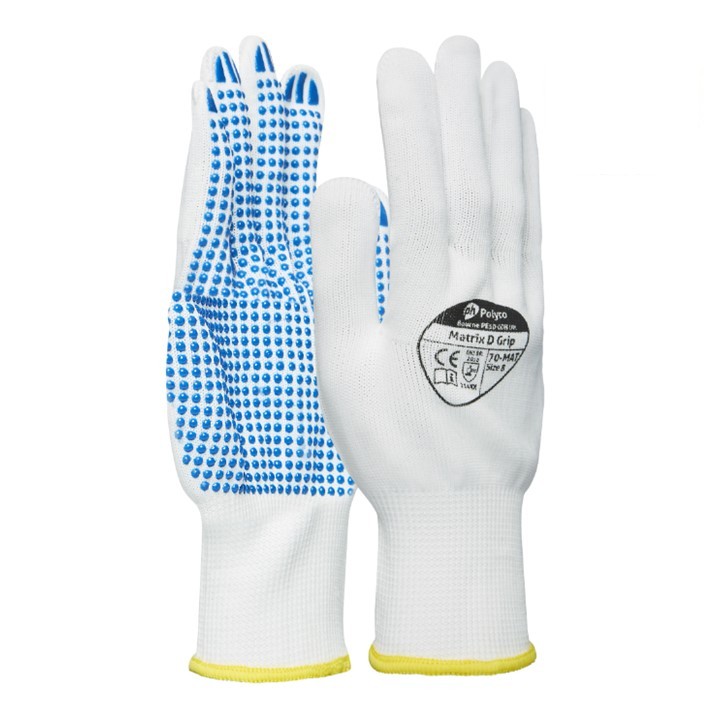 Luvas Polyco Grip Matrix D nº8 (Ref. LPOGRIPMD-08) - Equipamento de Proteção Individual JCR