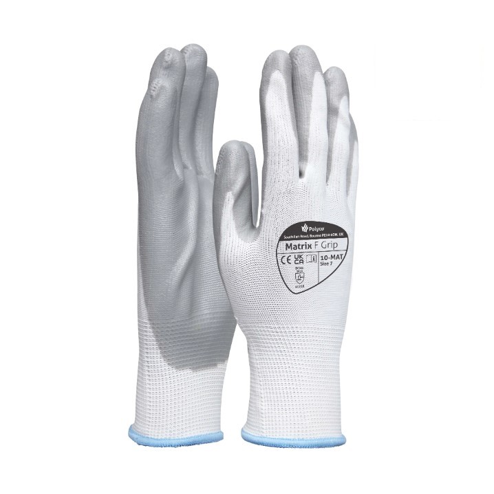 Luvas Polyco Grip Matrix F nº7 (Ref. LPOGRIPMT-07) - Equipamento de Proteção Individual JCR