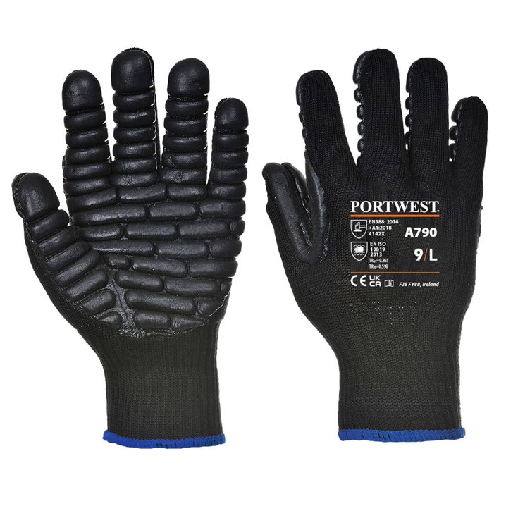 Luvas Portwest A790 | Anti-vibração (Ref. LPWS00A790) - Equipamento de Proteção Individual JCR