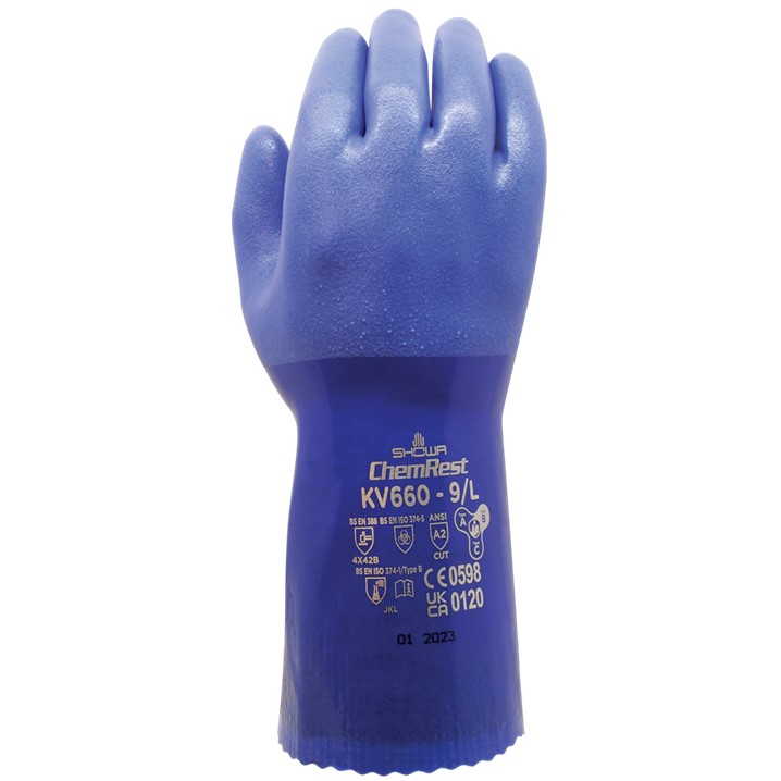 Luvas Showa KV660 | Kevlar e PVC (Ref. LSWQ0KV660) - Equipamento de Proteção Individual JCR