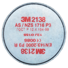 Filtros 3M 2138 P3 Vapores organicos e ácidos (Ref. M3M002138) - Equipamento de Proteção Individual JCR
