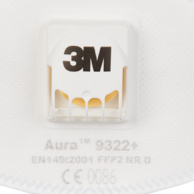 Máscara 3M 9322 FFP2 c/válvula (Ref. M3M009322) - Vista 3 Equipamento JCR