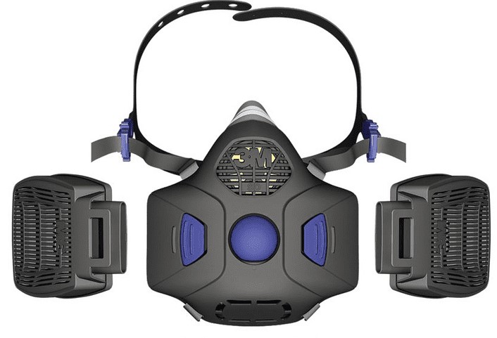 Meia Máscara 3M Secure Click c/diagrama HF (Ref. M3MHF802SD) - Equipamento de Proteção Individual JCR