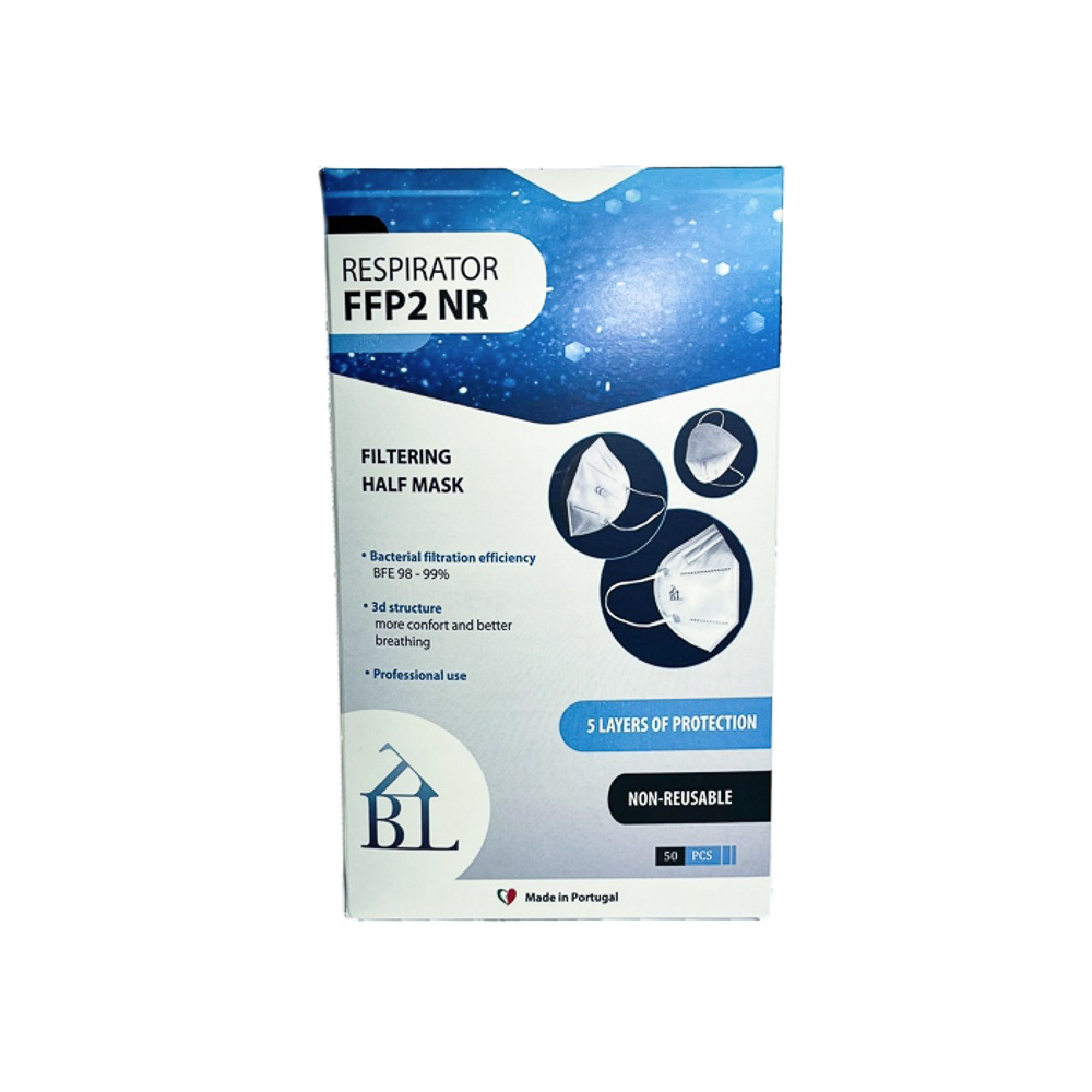 Máscara descartável FFP2 (Ref. MBTD00FFP2) - Vista 2 Equipamento JCR