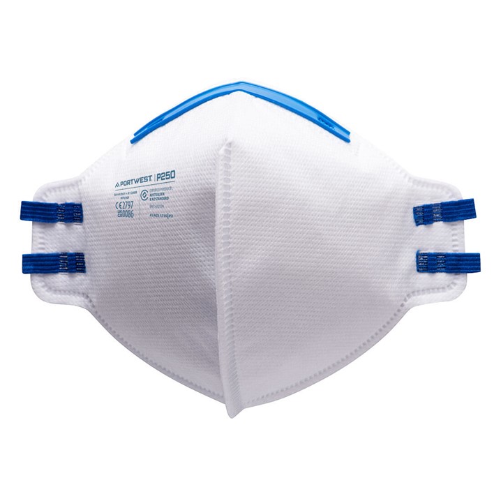 Máscara descartável Portwest P250 | FFP2 (Ref. MPW000P250) - Equipamento de Proteção Individual JCR
