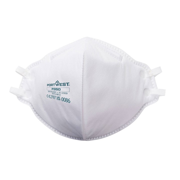 Máscara descartável Portwest P350 | FFP3 (Ref. MPW000P350) - Equipamento de Proteção Individual JCR