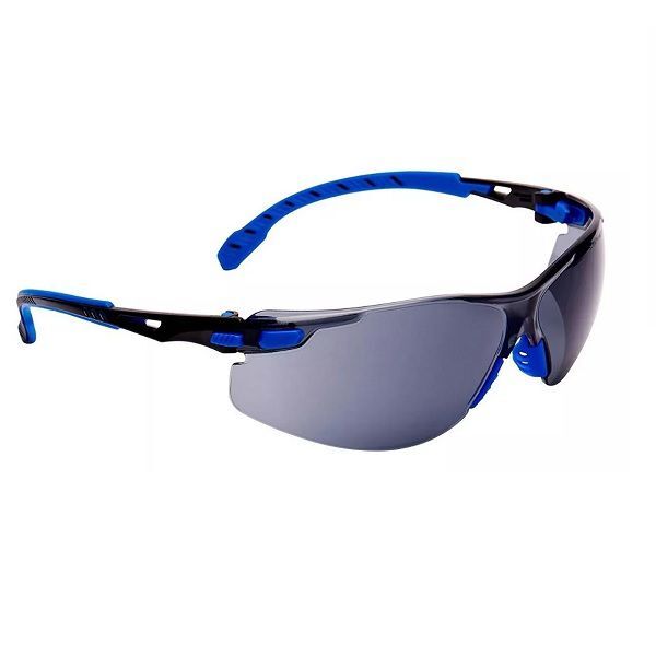 Óculos 3M Solus 1102 preto/azul PC cinza (Ref. O3MSL1102) - Equipamento de Proteção Individual JCR