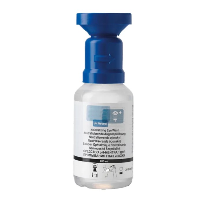 Frasco Lava-olhos Plum R135 solução pH neutro 0,2 l (Ref. OFA000R135) - Equipamento de Proteção Individual JCR