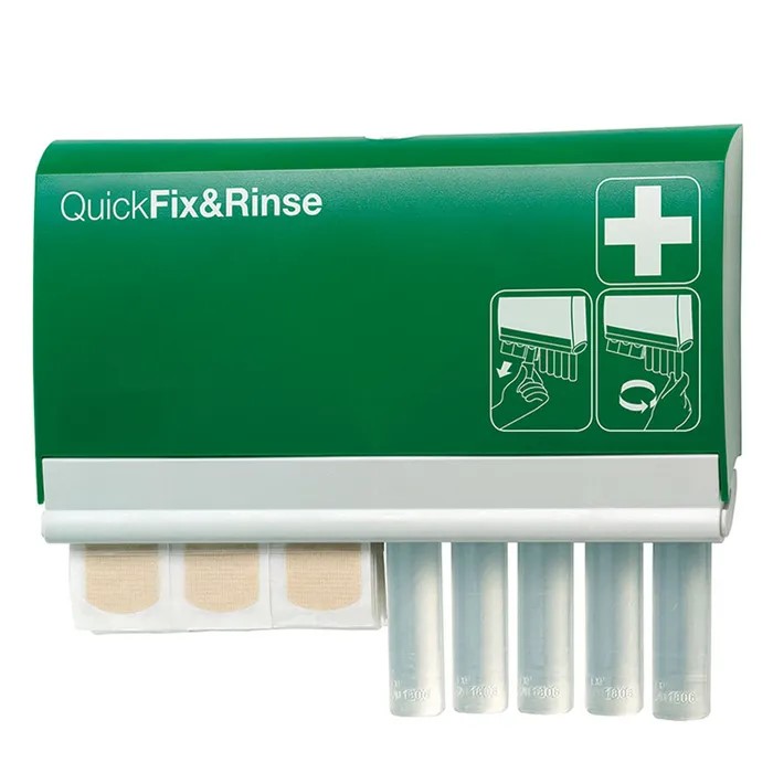 Dispensador de 45 pensos e 5 doses Lava-olhos Plum R145 (Ref. OFA000R145) - Equipamento de Proteção Individual JCR