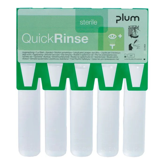 Pack de 5 monodoses Lava-olhos Plum R148 (Ref. OFA000R148) - Equipamento de Proteção Individual JCR