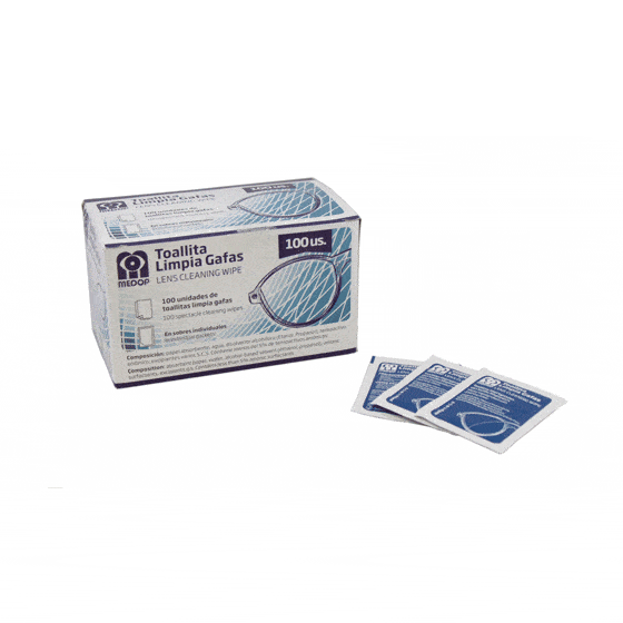 Toalhitas limpeza Medop para óculos (Ref. OMD912721) - Equipamento de Proteção Individual JCR
