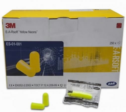Tampão Auricular Ear Soft yellow neon (Ref. PEAYENE01) - Vista 4 Equipamento JCR