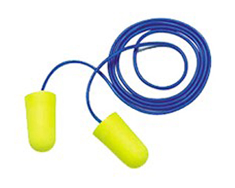 Tampão Auricular Ear Soft yellow neon c/ cordão (Ref. PEAYENE02) - Equipamento de Proteção Individual JCR