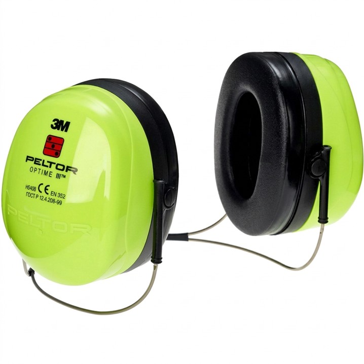 Protector Auricular Peltor Optime III H540B VIZ nuca (Ref. PPLO3H540B-V) - Equipamento de Proteção Individual JCR