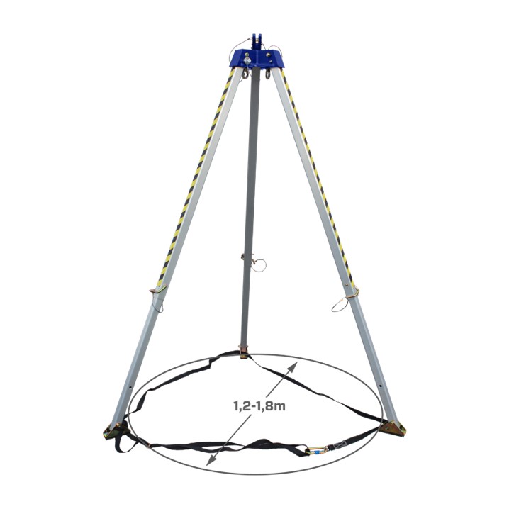 Tripé de ancoragem Irudek TRIP1 2.15M (Ref. QIR00TRIP1) - Equipamento de Proteção Individual JCR