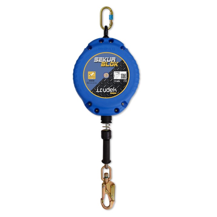 Bloco retratil Irudek Sekurblok 15 | 15m (Ref. QIRSEKUR15) - Equipamento de Proteção Individual JCR