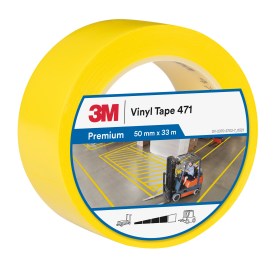 Fita 3M 471 amarela 50mmx33m (Ref. S3M000471-50) - Equipamento de Proteção Individual JCR