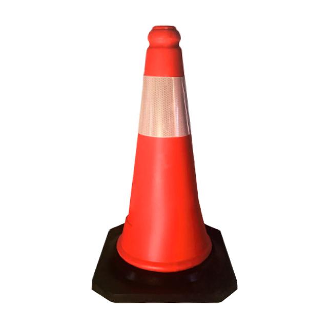 Cone de sinalização Faru | 45cm (Ref. SFA0GR5445) - Equipamento de Proteção Individual JCR