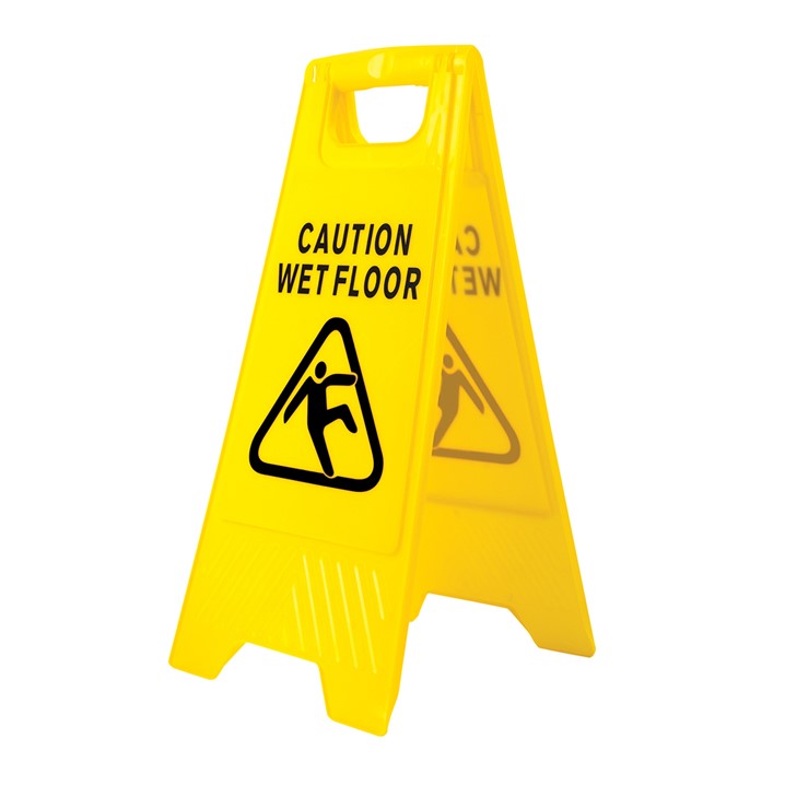 Placa de alerta de piso molhado Portwest HV20 (Ref. SPW000HV20) - Equipamento de Proteção Individual JCR