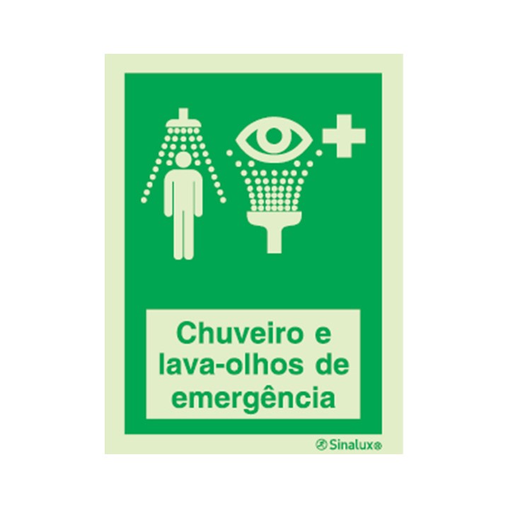 Sinal Emergência Sinalux P0215 (Ref. SSXF0P0215) - Equipamento de Proteção Individual JCR