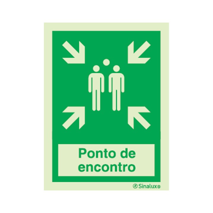 Sinal Emergência Sinalux P0392 (Ref. SSXF0P0392) - Equipamento de Proteção Individual JCR