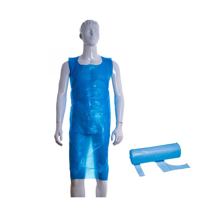 Avental descartável em PE LDPE 0,04mm | rolo de 50 unidades (Ref. VALU007400) - Vista 2 Equipamento JCR
