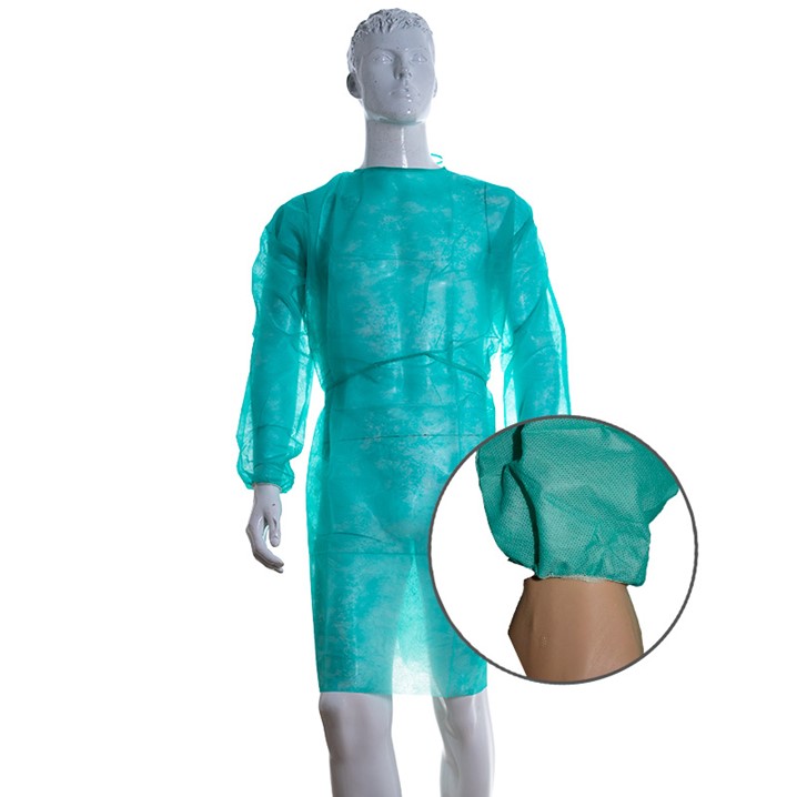 Bata descartável hospitalar em PP (20g) (Ref. VBLU005100) - Equipamento de Proteção Individual JCR