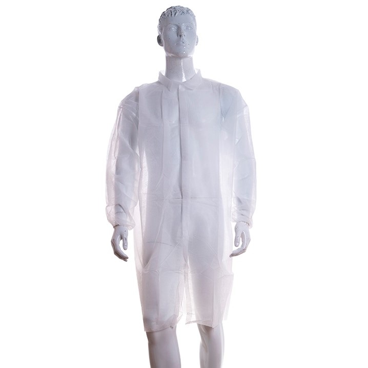 Bata descartável em PP (25g) c/ fecho em velcro | XL (Ref. VBLU005400) - Equipamento de Proteção Individual JCR