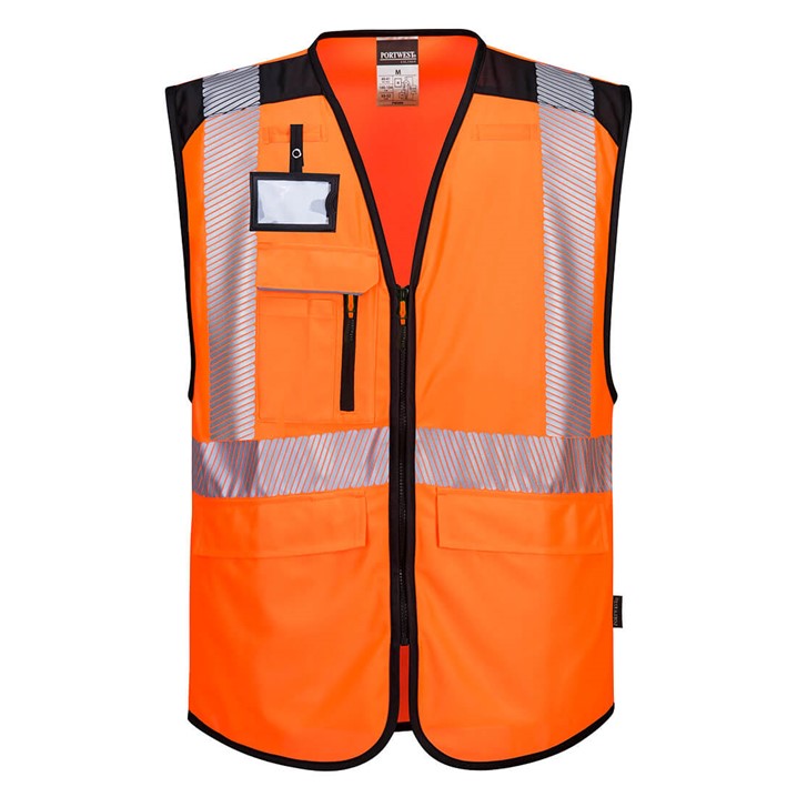 Colete executivo Portwest PW309 Hi-Vis (Ref. VCPW0PW309) - Vista 3 Equipamento JCR